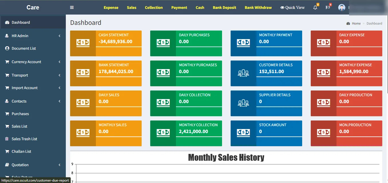 KR Import Solutions Dashboard